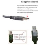Numrique un mle  rj45 pratique haute vitesse accessoires scanner cble symbole code  barres usb 2. ...