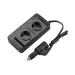Onduleur portable 200 w, convertisseur de puissance dc 12 v vers ac 220 v / 110 v, avec double prise ... Onduleur portable 200 w, convertisseur de puissance dc 12 v vers ac 220 v / 110 v, avec double prise ...