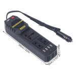 Onduleur de puissance de voiture 200w 12v à 220v pwm, convertisseur adaptateur d'onde sinusoïdale modifiée ... Onduleur de puissance de voiture 200w 12v à 220v pwm, convertisseur adaptateur d'onde sinusoïdale modifiée ...