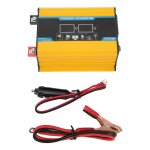 Onduleur sinuso�dal modifi� 2025300 w, adaptateur usb pour voiture, affichage led, 12 v � 220 v, jaune ...