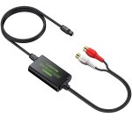 Optique vers rca 192 khz cble spdif rca femelle convertisseur intgr amplificateur audio adaptateur ...