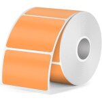Orange etiquette thermique 40x30 mm compatibles m110 m220 vinyle impermable imprimable etiquettes autocollant ...