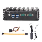 Ordinateur industriel mini ailerons sans ventilateur 4g 64g conception de refroidissement pc industriel ...