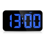 Oria horloge murale numrique, rveil mural led 10, 8 , grand affichage, date, mmoire de temps, alarmes, ...