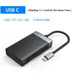 Orico - multi carte mmoire usb a type c 3. 0, adaptateur pour micro sd, sdhc, sdxc, mmc, tf, cf, ms ...