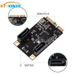 Other 2 ports sata iii complet mini pcie 3. 0 gen3 pci - express carte contrleur sata 3. 0 mini pci ...