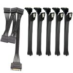 Other set b sata 15pin m 1  5 sata 15pin f cble de rpartiteur d'alimentation pour disque dur cordon ...