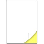 Oupp - 25 feuilles, papier autocollant imprimante blanc a4 - 1 etiquette par feuille, 210 x 297 mm