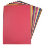 Oupp - lot de 50 grandes feuilles de papier de sucre recycl a2 couleurs vives 10 couleurs assorties ...