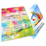 Oupp - evergreen goods 10 feuilles de papier autocollant en vinyle transparent brillant imperméable a ... Oupp - evergreen goods 10 feuilles de papier autocollant en vinyle transparent brillant imperméable a ...