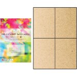 Oupp - evergreen goods ¿ papier kraft autocollant mat prdcoup a4 imprimable a jet d'encre et laser ...