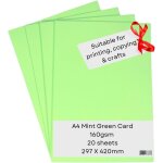 Oupp - papier cartonné a3 pour imprimante, vert clair - 160 g / m 20 feuilles - carton de couleur - pour ... Oupp - papier cartonné a3 pour imprimante, vert clair - 160 g / m 20 feuilles - carton de couleur - pour ...