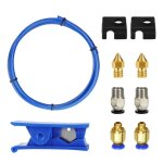 Outils de nettoyage pour imprimante 3d, avec connecteurs pneumatiques, buse en laiton, tube ptfe b85b, ...