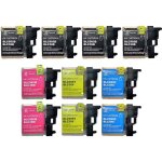 Pack 10 cartouches compatible brother lc985