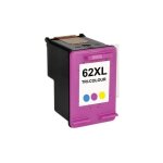 Pack 2 cartouches compatible hp 62 xl color & black