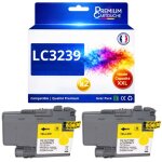 Pack 2 cartouches lc3239xl lc3239 xl jaune compatible pour brother hl j6000dw mfc j6945dw haute capacit� ...