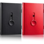 Pack de 2 porte - carte de visite, cl usb porte - carte de visite de glissement en acier inoxydable ...