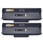 Pack 2 toner mlt - d111l mlt d111l compatible pour samsung xpress m2020 m2020w noir haute capacit� avec ...