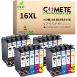 Pack de 20 cartouches d'encre compatible avec epson 16 xl t1631 plume pour cartouche epson wf 2510 epson ...