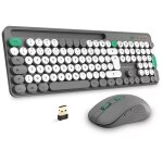 Pack 2en1 (clavier / souris) sans fil advance pep's (gris / blanc) Pack 2en1 (clavier / souris) sans fil advance pep's (gris / blanc)