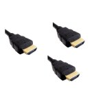 Pack de 3 cables hdmi 1, 3 double blindage contacts or 2, 50m ps3 / xbox360 hobbytech