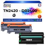 Pack 3 tn - 2420xl tn 2420xl + dr - 2400 dr 2400 compatible pour brother noirs haute capacit� avec puce ...