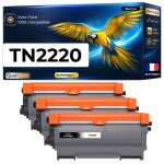 Pack 3 tn2220 tn2210 tn2010 tn450 toners compatibles pour brother hl2240 mfc7360 noir avec puce rendement ...