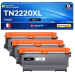 Pack 3 tn2220xl tn2210xl tn2010xl tn450xl toners compatibles pour brother noir haute capacit� avec puce ...