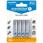 Pack de 4 piles rechargeables lr03 / aaa 800 mah pr - charge - garantie 1 an
