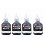 Pack 4 recharge encre bt5000 bt6000 btd60 compatible pour brother noir haute capacit� 100 ml