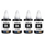 Pack 4 recharge encre gi - 490 gi - 590 compatible pour canon pixma g1400 g1500 noir haute capacit� 6000 ...