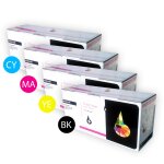 Pack 4 x toner laser inkpro multicoloree tn230bk tn230y compatible avec une imprimante brother hl 3070cw ...