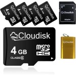 Pack de 5 cartes micro sd de 4 go carte mémoire microsd class6 de 4 go avec lecteur de carte + adaptateur ... Pack de 5 cartes micro sd de 4 go carte mémoire microsd class6 de 4 go avec lecteur de carte + adaptateur ...
