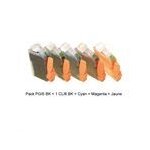 Pack 5 cartouches compatibles canon pgi5 / cli8 avec