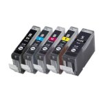 Pack 5 cartouches g�n�rique cli8 & pgi5 �quivalent canon 0620b001 noir cli8 + noir pgi5 + cyan magenta ...