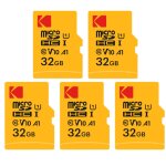 Kodak lot de 5 cartes m�moire micro sdxc 32 go premium � classe 10 uhs - i � haute vitesse et fiabilit� ...
