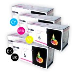 Pack 5 x cartouches de toner inkpro multicoloree tn230bk tn230y compatible avec une imprimante brother ...