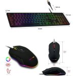 Pack gamer 2 en 1 advance pro - gta210 ps5 xbox switch pc souris rgb + clavier rgb gaming