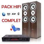 Pack hifi / home - cinma wh amplificateur 2 x 50w + cl usb 32go