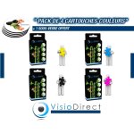 Pack de quatre cartouches d'encre noir pgi - 550bk cyan cli - 551c magenta cli - 551m jaune cli - 551y ...