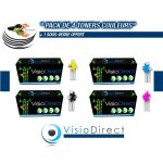Pack de quatre toner cartouches d'encre (ce310a) noir 1200 pages, (ce311a) cyan (ce312a) jaune et (ce313a) ...