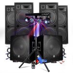 Pack sono dj bm sonic mega basses caissons bi - amplifié 18 2x1200w 4 hp 4x2000w - portique eclairage ... Pack sono dj bm sonic mega basses caissons bi - amplifié 18 2x1200w 4 hp 4x2000w - portique eclairage ...