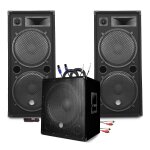 Pack sonorisation mega basses 3200w caisson / subwoofer bi - amplifié 18 46cm - enceintes 215, sono ... Pack sonorisation mega basses 3200w caisson / subwoofer bi - amplifié 18 46cm - enceintes 215, sono ...
