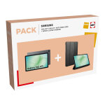 Pack tablette tactile samsung galaxy tab a11 + 11 128 go gris + book cover hybride