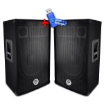 Paire d'enceintes sono bass reflex trapézoïdal à 3 voies 10 / 25cm - 2 x 400w - bm sonic bms - 10 + ... Paire d'enceintes sono bass reflex trapézoïdal à 3 voies 10 / 25cm - 2 x 400w - bm sonic bms - 10 + ...