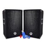 Paire d'enceintes sono bass reflex trapézoïdal à 3 voies 8 / 20cm - 2 x 300w - bm sonic bms - 08 + clé ... Paire d'enceintes sono bass reflex trapézoïdal à 3 voies 8 / 20cm - 2 x 300w - bm sonic bms - 08 + clé ...