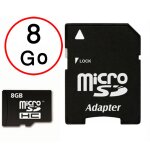 Panasonic eluga pulse carte mmoire micro - sd 8go + adaptateur de qualit by ph26