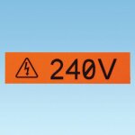 Panduit etichetta nastro t100x000vpc - bk nero e bianco resistente acqua e uv