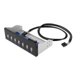 Panneau avant hub usb 2. 0, 9 broches à 7 ports, 5. 25 pouces, baie de lecteur cd rom, cd - rom Panneau avant hub usb 2. 0, 9 broches à 7 ports, 5. 25 pouces, baie de lecteur cd rom, cd - rom