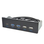 Panneau avant hub usb 5. 25 pouces gen2, 2 ports usb3. 0 + 2 ports usb2. 0 + 1 port type - c avec connecteur ... Panneau avant hub usb 5. 25 pouces gen2, 2 ports usb3. 0 + 2 ports usb2. 0 + 1 port type - c avec connecteur ...